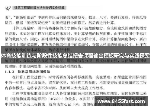 体育技能训练与阶段性技能总结报告课程输出模板研究与实践探索